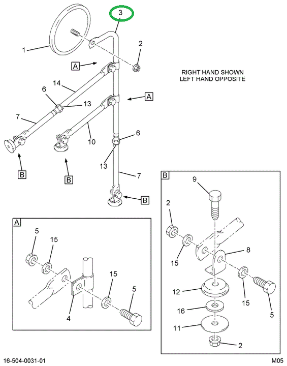 1698436C1 ARM RR VW MIR CONVEX MTG