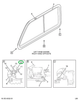 1698642C91 Screen, Sliding Window Rear Si