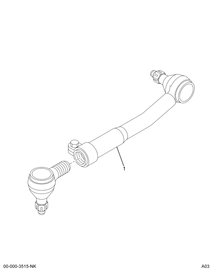 1698738C91 LINK STEERING DRAG W/CLAMP