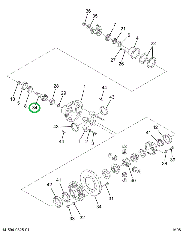 1698798C91 Gear Set, Ring And Pinion Diff