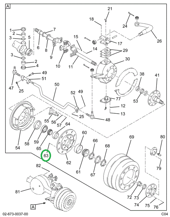 1698918C1 STUD WHEEL HUB RT