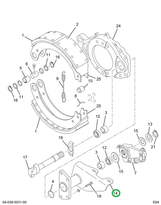 1699210C91 Bracket, Camshaft And Chamber,