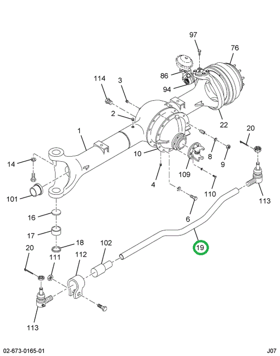 1699289C1 Rod, Tie W/ends Front