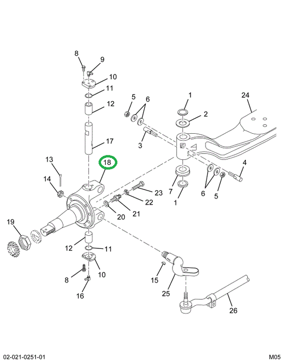 1699474C91 KNUCKLE-STRG LEFT 02ADP