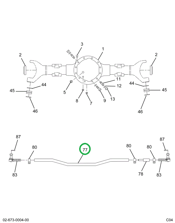 1699574C1 Rod, Tie W/ends Front