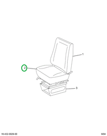 1699630C1 COVER SEAT CUSH GRAY VN