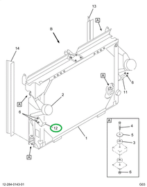 1699661C1 BRACKET RAD STAY ROD LT