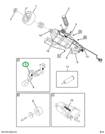 1699738C91 GEAR,KIT TILT ROD & PAWL