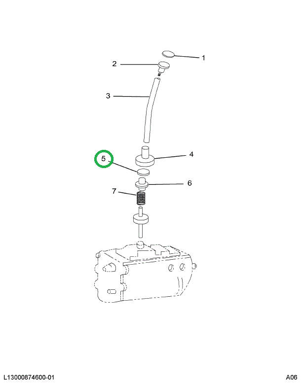 178431R1 CAP,COVER CONTROL LEVER RET