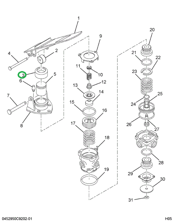 179911R1 BOOT AIR BRAKE VALVE