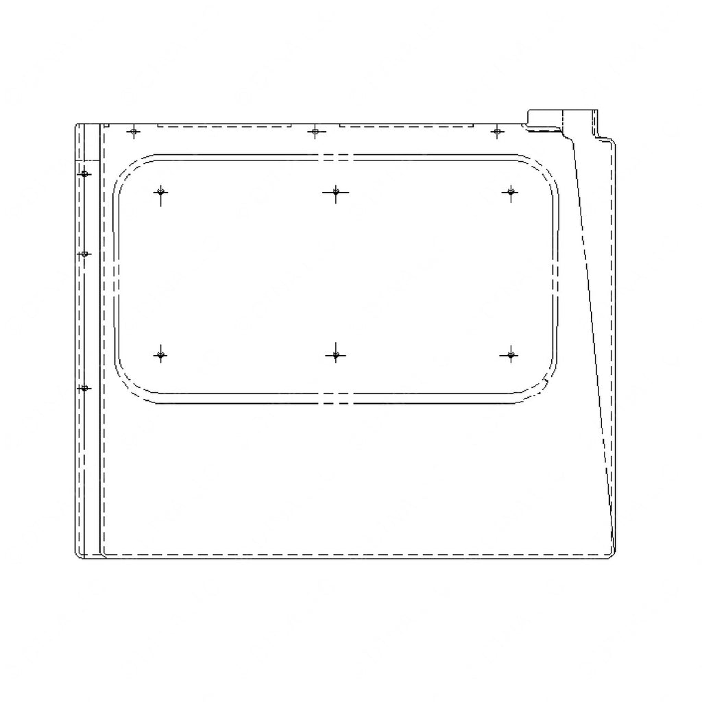18-23408-003 COVER-LOWER DASH,RH,BLACK