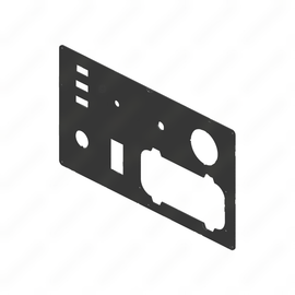 18-64084-109 PANEL-SLEEPER,CNTRL,SML,FG BLACK