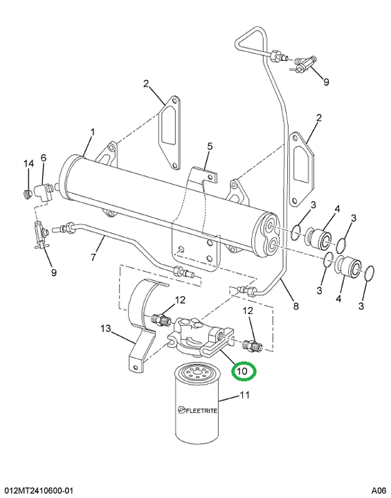 1800029C1 HEADER  FUEL FILTER
