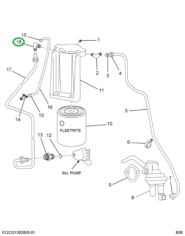 1801373C1 ELBOW AIR CLEANER PART OF AIR