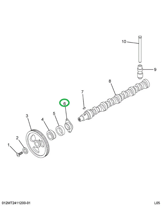 1804030C3 Pipe, Flange, Contained In Kit