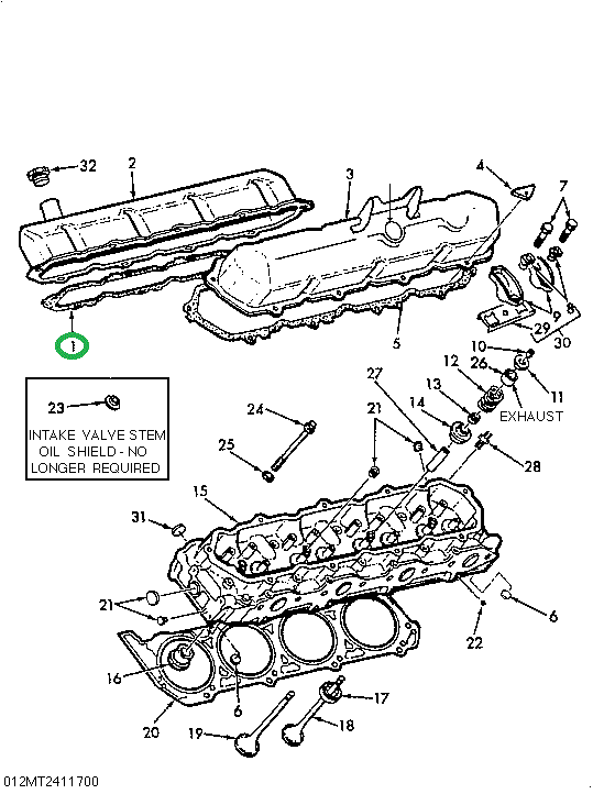 1804052C1 GASKET CYL HEAD