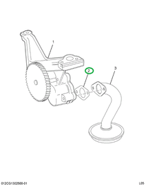1804057C2 GASKET OIL PAN ONE PIECE