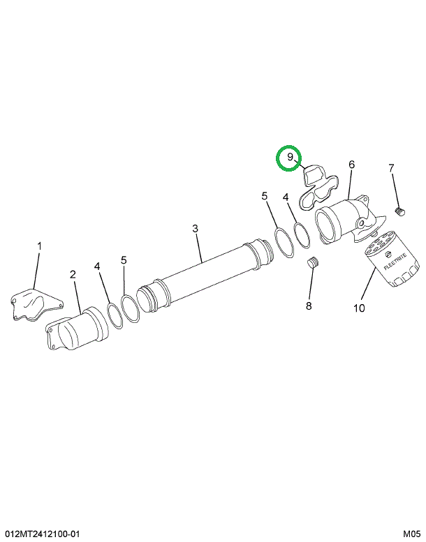 1804377C4 GASKET, OIL FILTER HEADER