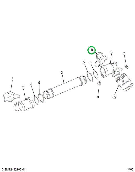 1804377C4 GASKET, OIL FILTER HEADER
