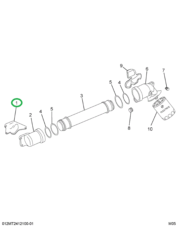 1804378C2 GASKET OIL PAN ONE PIECE