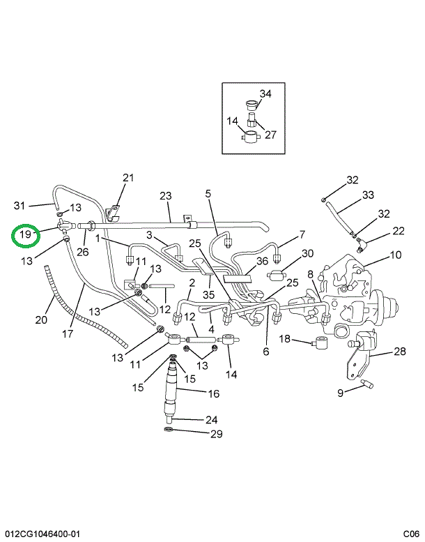 1805321C1 FITTING CARB FUEL INLET