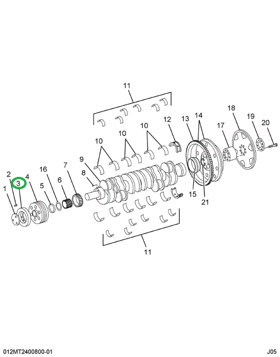 1808800C1 DAMPER CRKSHFT VIBRATION
