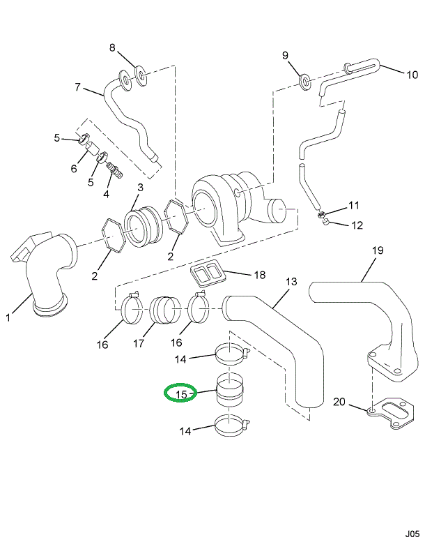 1810322C1 HOSE TURBO CHARGER