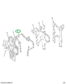 1810510C3 GASKET  CRKCAS FRT. COVER