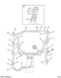 1811414C91 CLAMP AIR CLEANER TUBE OR PIPE
