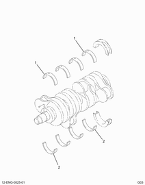 1812321C91 BEARING,KIT MAIN BRG STD #1-4