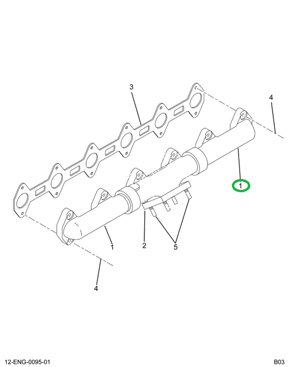 1814149C2 MANIFOLD  EXHAUST FRT/RR