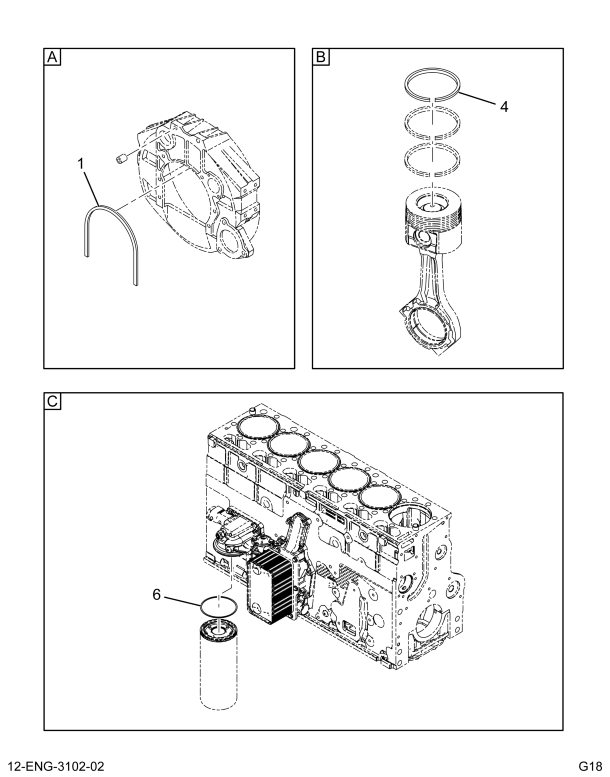 1815668C95 GSKT SET,KIT,CRANKCASE GASKETS