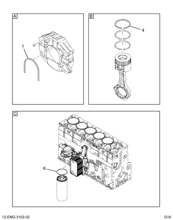 1815668C95 GSKT SET,KIT,CRANKCASE GASKETS