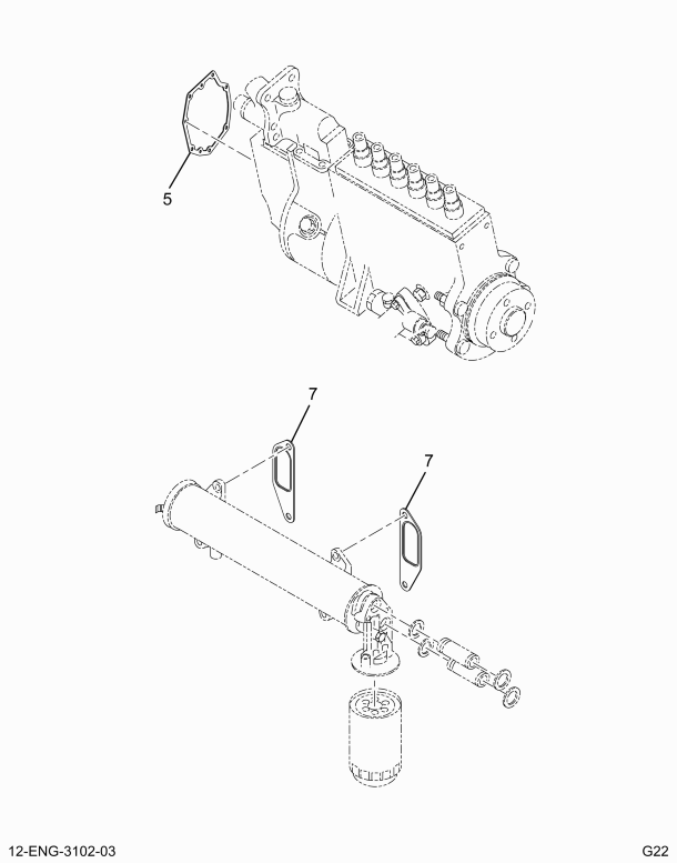 1815668C95 GSKT SET,KIT,CRANKCASE GASKETS