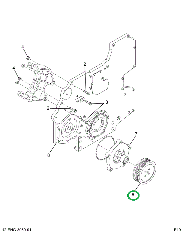 1817891C1 PULLEY WATER PUMP