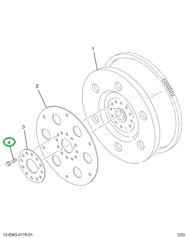 1818500C2 BOLT M12 X 1.25 X 50MM