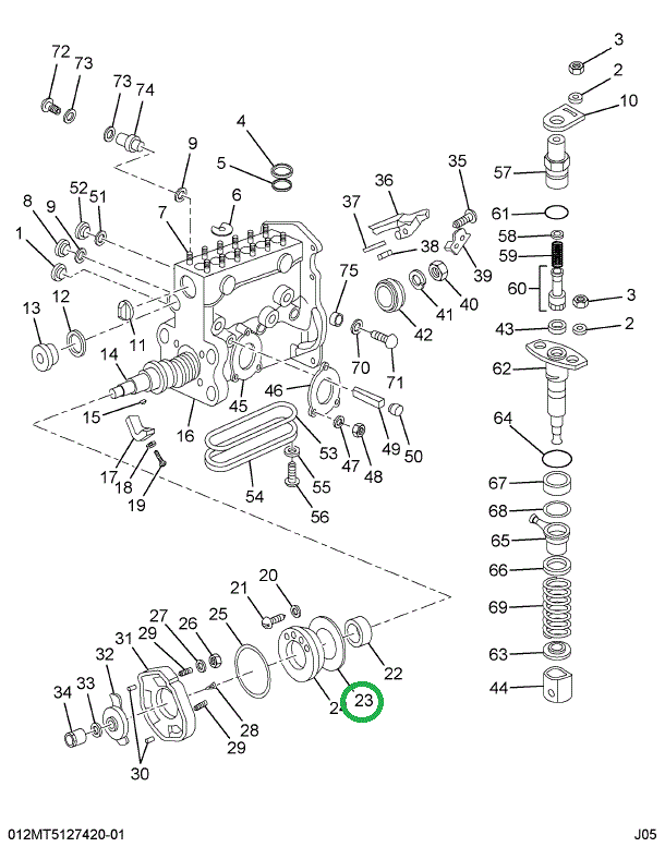 1818800C1 GASKET  FRT BRG HOUSING