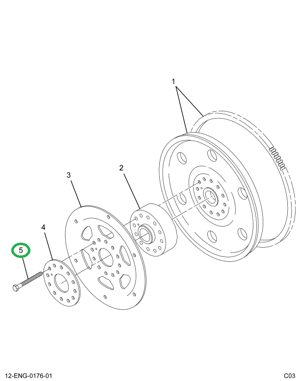 1819499C2 BOLT  M12 X 1.25 X 100MM