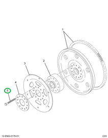 1819499C2 BOLT  M12 X 1.25 X 100MM