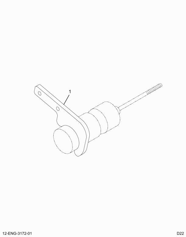 1820453C91 BRACKET & SOLENOID ASSY