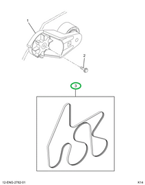 1820547C4 BELT 466- 8PK.77.00