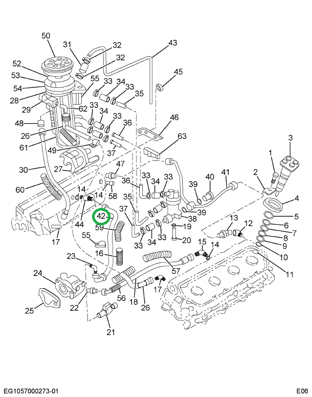 1821614C2 HOSE ASSY  HIGH PRESSURE