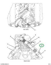 1821640C1 BOLT, EXH FLANGE M8 X 60