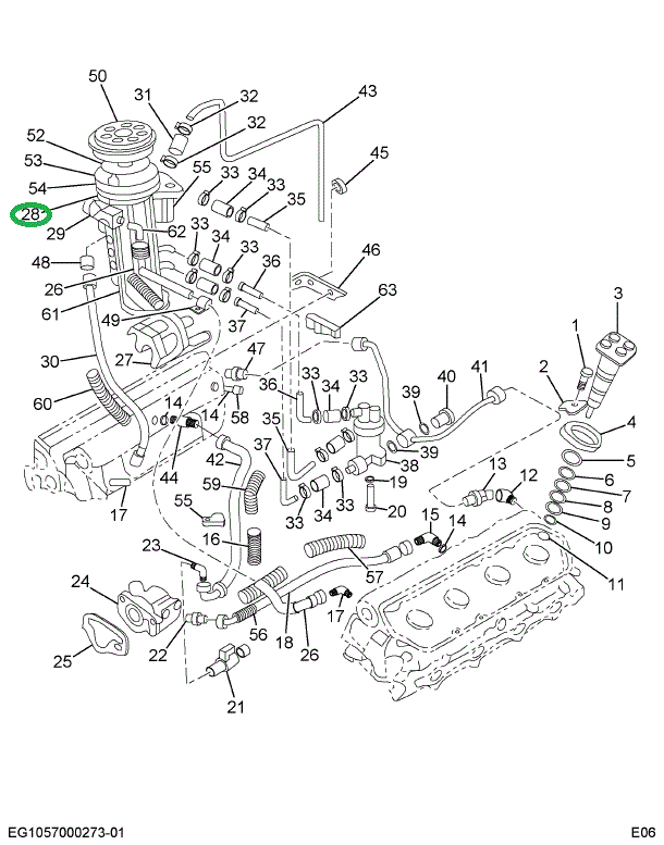 1821895C91 Fuel Filter, Pre-strainer Assy