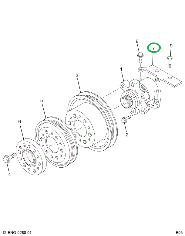 1822016C1 BRACKET  HIGH FAN