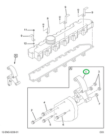 1822041C4 BRACKET, ALTERNATOR MOUNTING