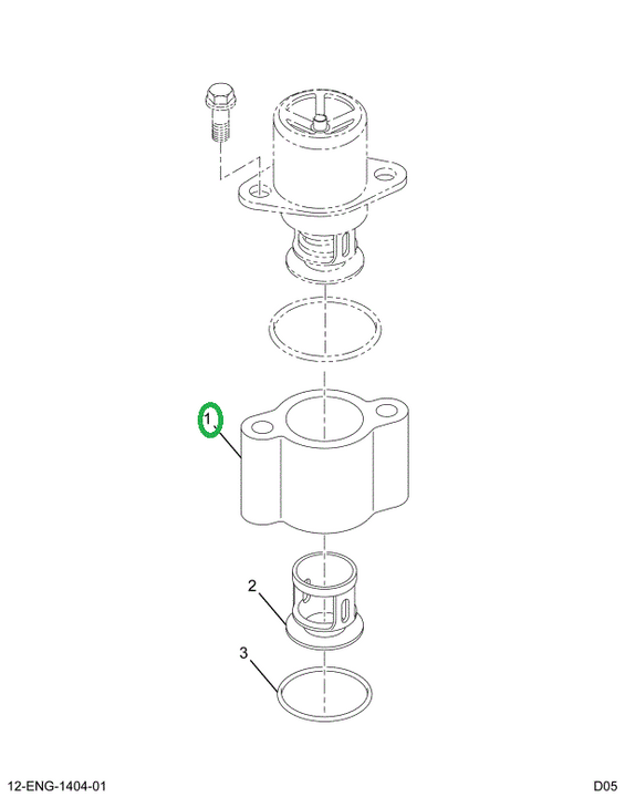 1822110C1 Housing, Thermostat
