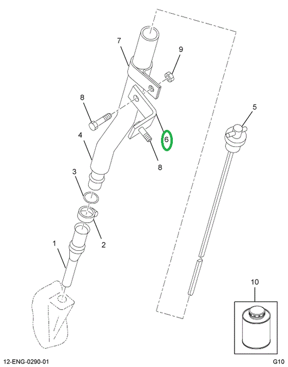 1822134C1 Bracket, Oil Level Gauge