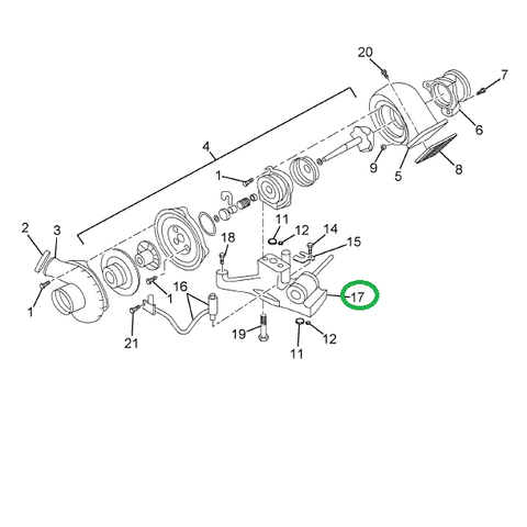 1822870C92 SUPPORT PEDESTAL ASSY REMAN