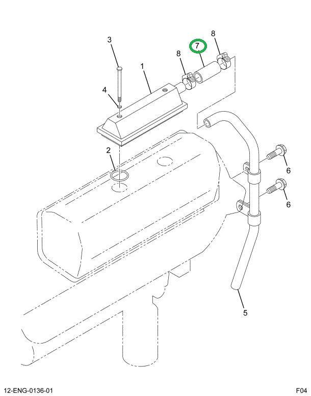 1823598C1 HOSE RAD INLET FOR MOULDED SLO